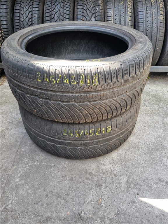 245/4518" használt Michelin Pilot Alpin PA4 téli gumi 2db  1. kép