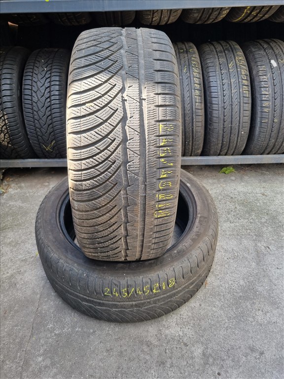  245/4518" használt Michelin Pilot Alpin PA4 téli gumi 2db  3. kép