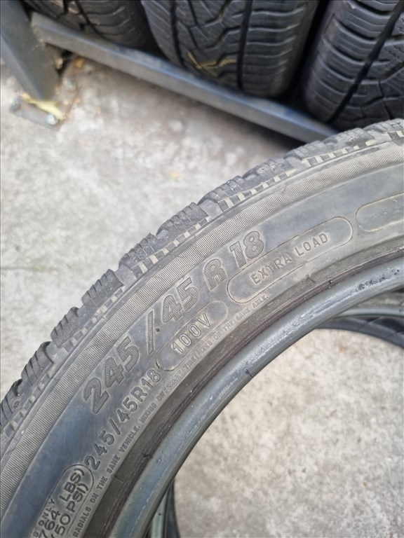  245/4518" használt Michelin Pilot Alpin PA4 téli gumi 2db  5. kép