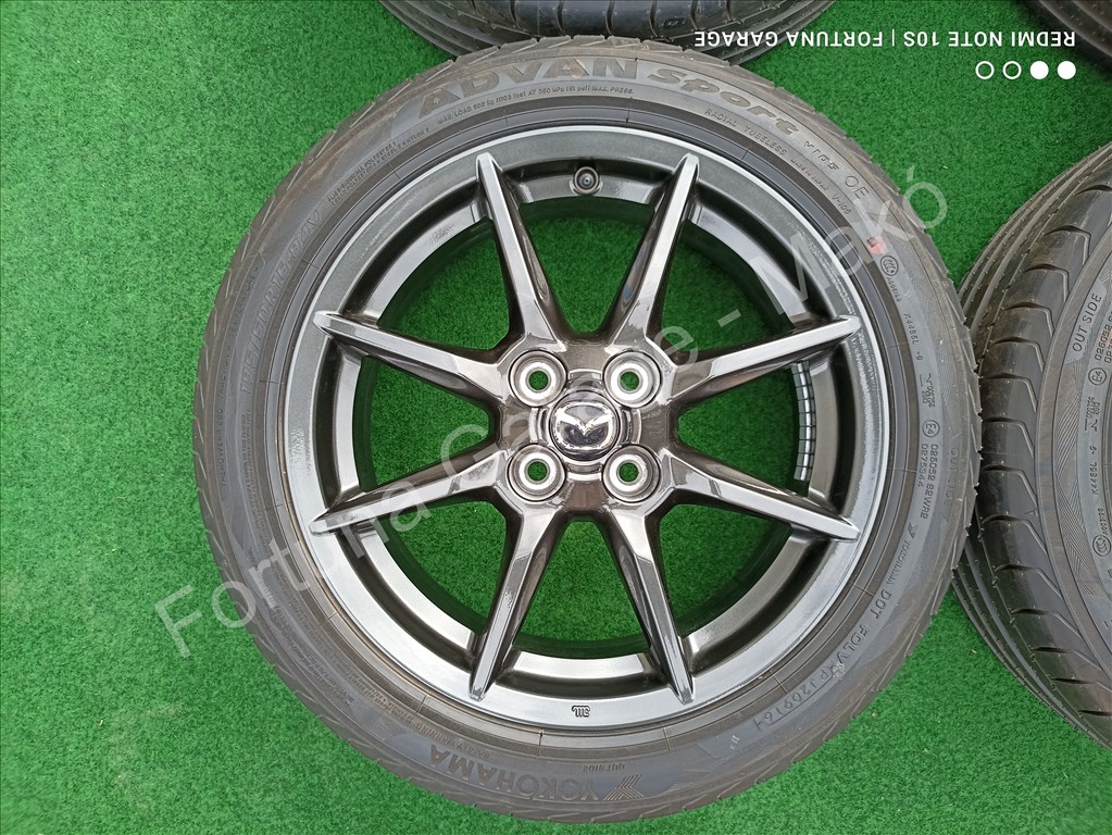 4x100 16" Mazda újszerű nyári kerékgarnitúra 3. kép