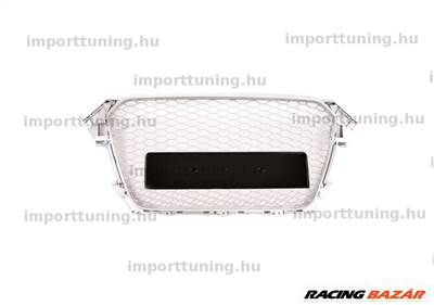 Audi A4 B8 2013-2016 Facelift Matt Ezüst PDC hűtőrács 