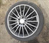  5x112 lyukosztású 18" használt Keskin alufelni, rajta 225/40 használt téli gumi gumi 