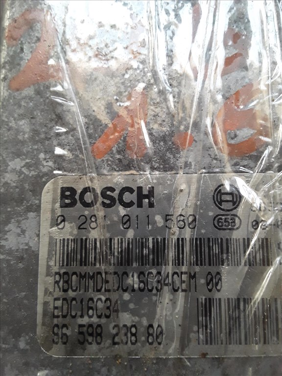 Peugeot 206 1.6 HDI ECU BSI Szett 0281011560 2. kép