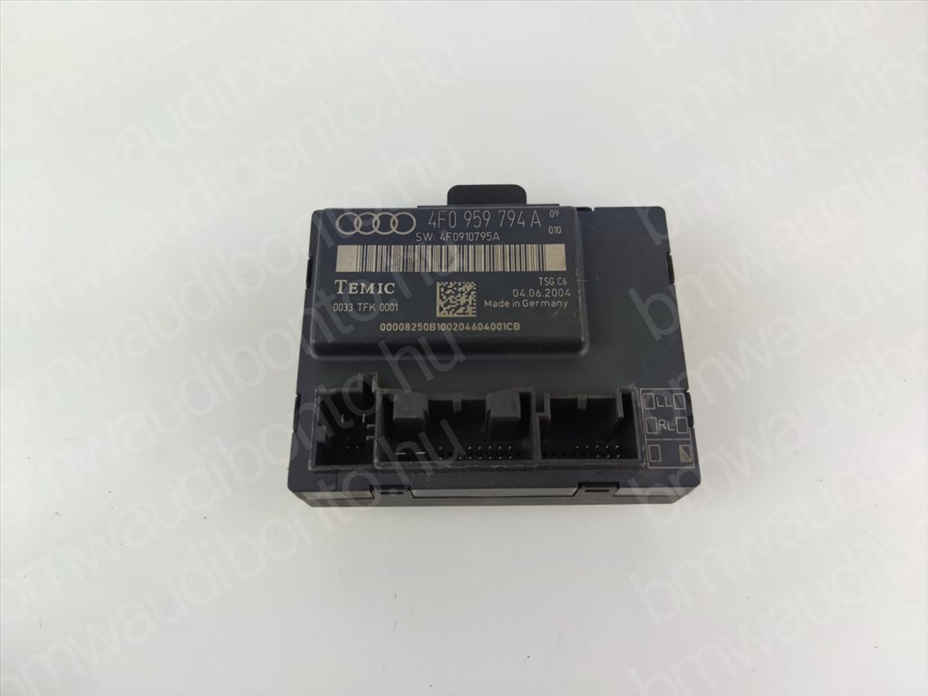 AUDI A6 C6 (4F2) Jobb hátsó ajtó vezérlőegység/modul (4F0959794A) 1. kép