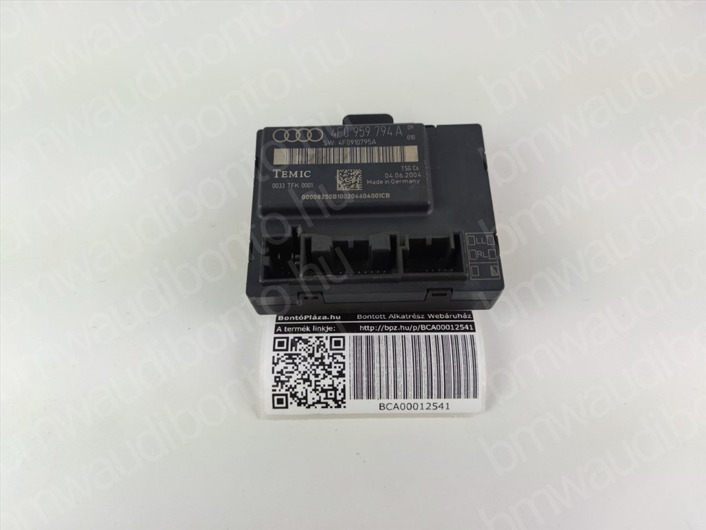 AUDI A6 C6 (4F2) Jobb hátsó ajtó vezérlőegység/modul (4F0959794A) 3. kép