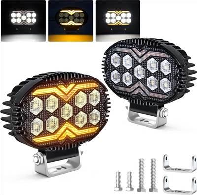 Ledes munkalámpa 2db irányjelzős