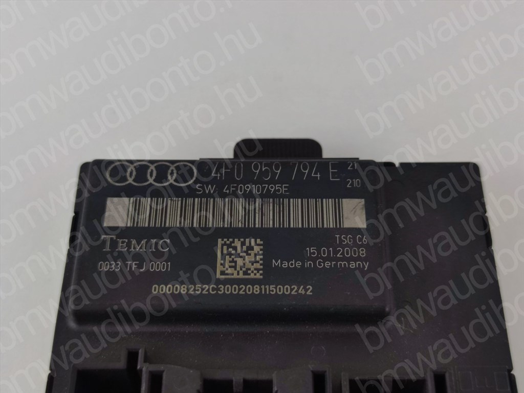 AUDI A6 C6 (4F2) Jobb hátsó ajtó vezérlőegység/modul (4F0959794E) 2. kép