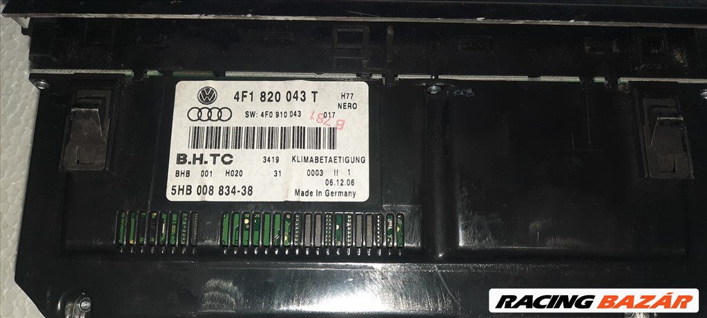 Audi A6 (C6 - 4F) A6 4F fűtés kapcsoló klíma panel kezelőegység  4f1820043t 2. kép