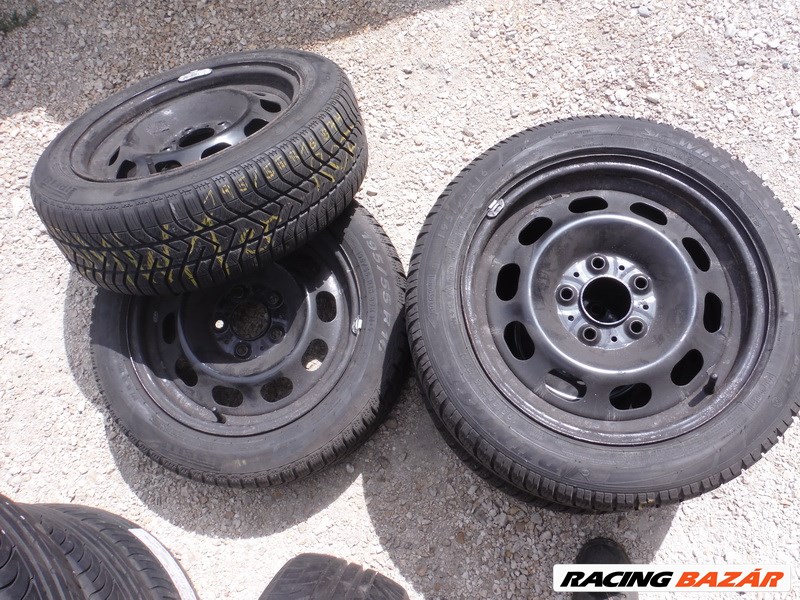  Gyári 1-es Bmw 5x120 lyukosztású 6,5x16 újszerű lemezfelni 195/55 R 16 nyári gumi sxx3 1. kép