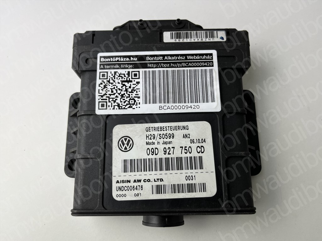 PORSCHE CAYENNE (9PA)  3.2 Automataváltó vezérlőegység/modul (09D927750CD) 3. kép