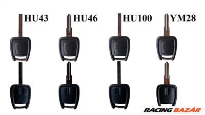 Opel Astra G, Opel Vectra B, Opel Zafira A, Opel Frontera B, Opel Omega B kulcs nyers kulcs 