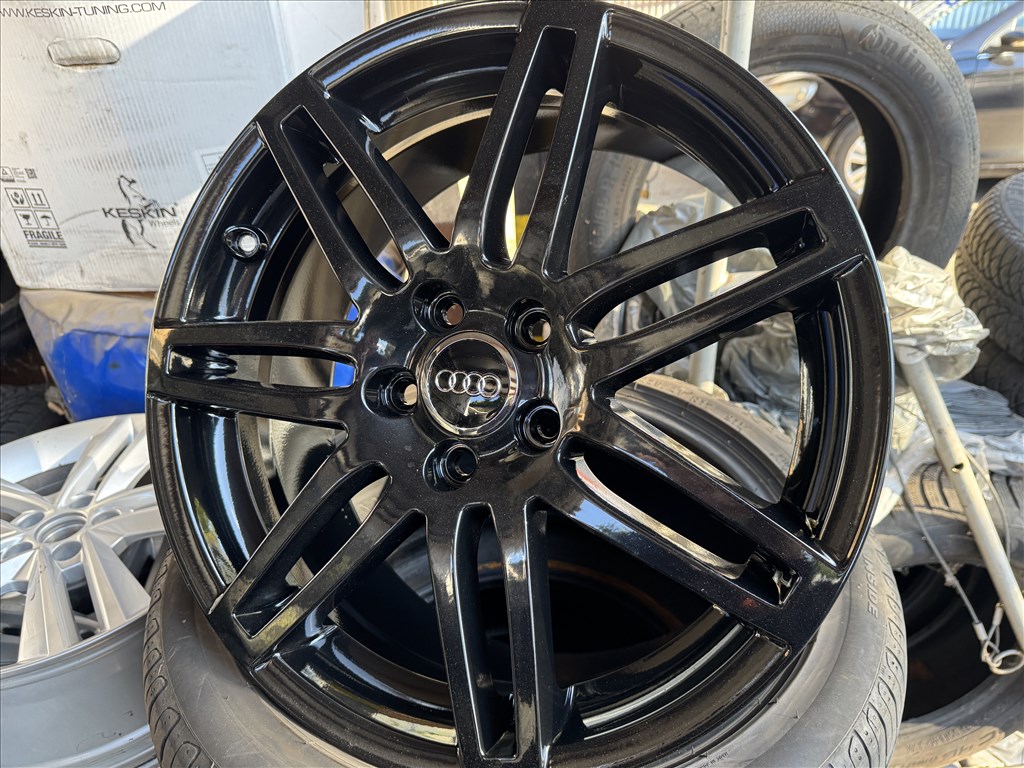 Audi A3 / S3 gyári S-Line 7,5X18-as 5X112-es ET54 könnyűfém felni garnitura eladó 3. kép