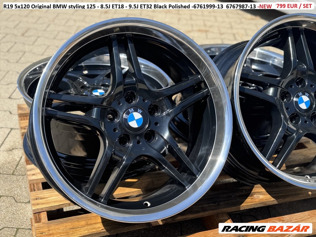 R19 5x120 Original BMW styling 125 - 8.5J ET18 - 9.5J ET32  kétszéles új gyári alufelnik 1. kép
