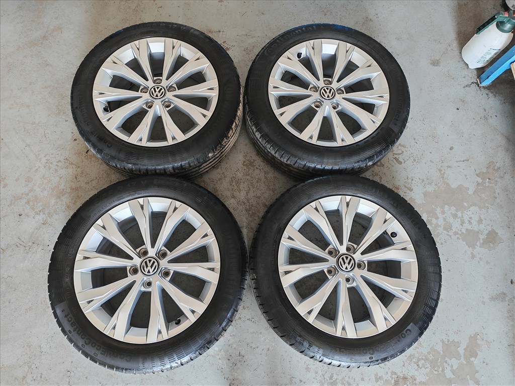 17" 5x112 VW "Montana" Passat B8 gyári alufelni szett nyárigumikkal! 2. kép