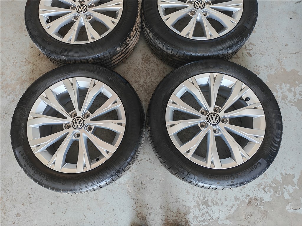 17" 5x112 VW "Montana" Passat B8 gyári alufelni szett nyárigumikkal! 3. kép