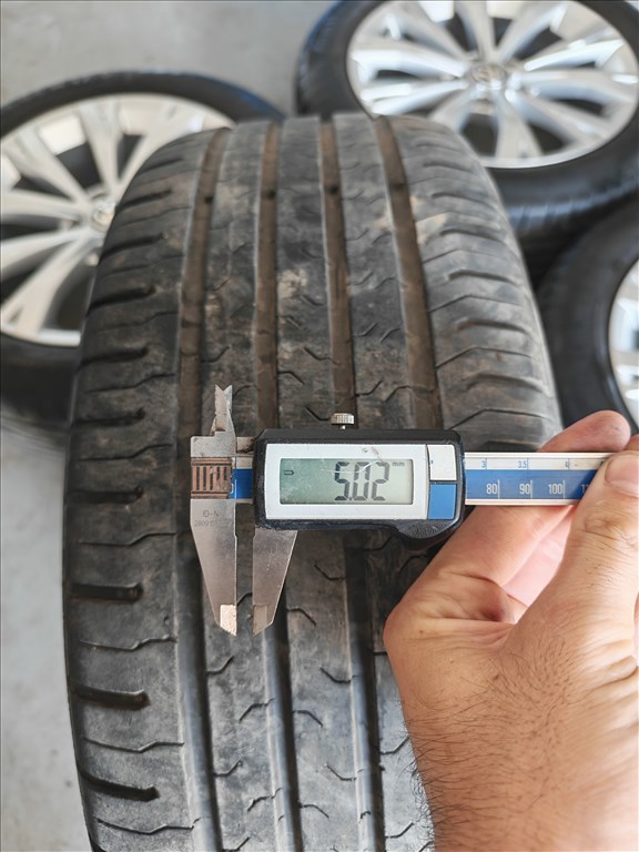 17" 5x112 VW "Montana" Passat B8 gyári alufelni szett nyárigumikkal! 5. kép