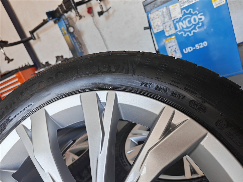 17" 5x112 VW "Montana" Passat B8 gyári alufelni szett nyárigumikkal! 9. kép