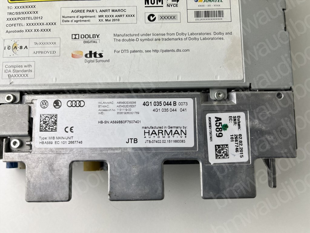 AUDI A6 C7 (4G2, 4GC) Navigáció vezérlőegység/modul (4G1035044B) 2. kép