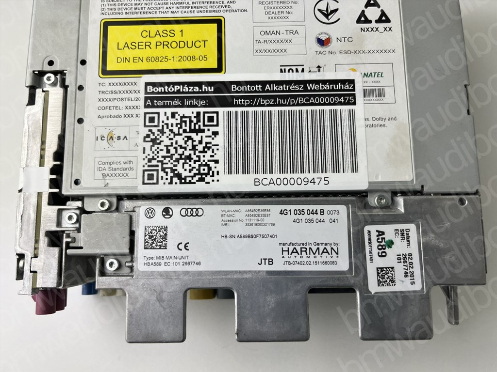 AUDI A6 C7 (4G2, 4GC) Navigáció vezérlőegység/modul (4G1035044B) 3. kép