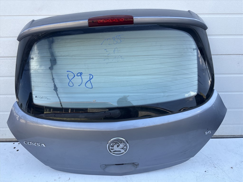 12885 Opel Corsa D Csomagtérajtó Z163 Szürke 3 ajtós 4. kép