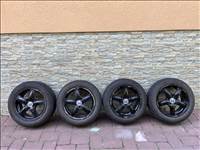  5x114.3 lyukosztású 16" használt Enkei alufelni, rajta 205/55 használt Goodyear téli gumi 