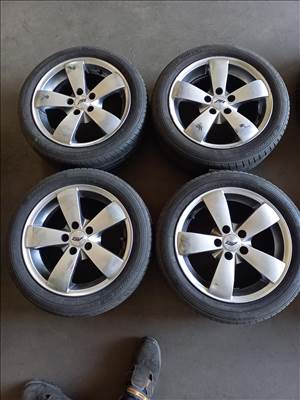 Vw Skoda seat 5x100-as 6.5x15 használt Aez alufelni,195/50R15 haszn Hankook nyári gumi sxx4