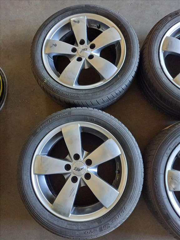 Vw Skoda seat 5x100-as 6.5x15 használt Aez alufelni,195/50R15 haszn Hankook nyári gumi sxx4 2. kép