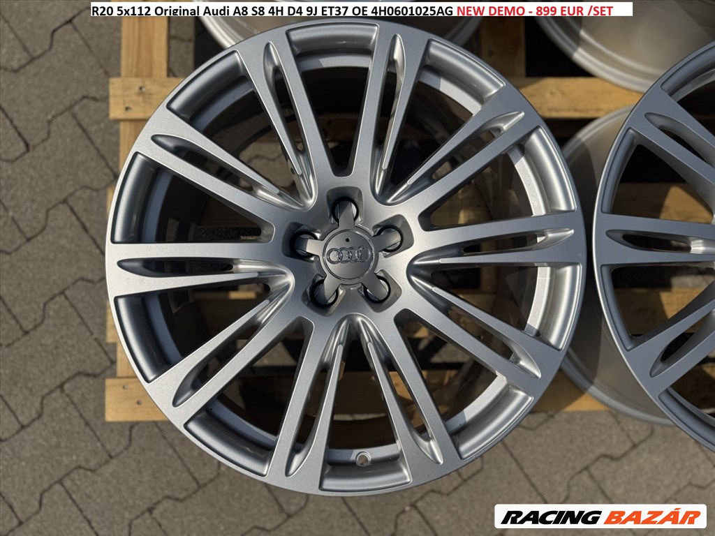R20 5x112 Original Audi A8 S8 4H D4 9J ET37 gyári új demo alufelnik 1. kép