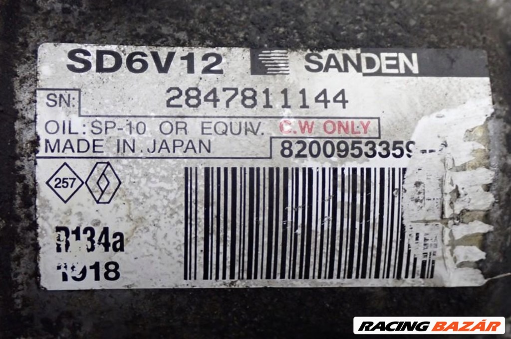 Renault Kangoo II 1.5DCi klímakompresszor 8200953359 4. kép