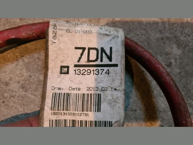 Opel Astra J 2.0 CDTI Akkumulátor kábelköteg A20dth A20dte A20dt  13291374 2. kép