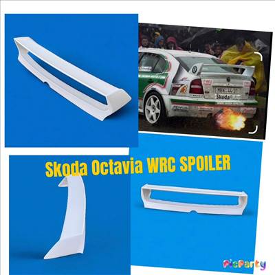 Skoda Octavia WRC stílusú dupla nagy szárny spoiler