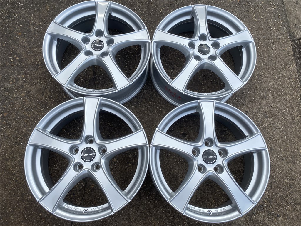 4db Borbet 17" VW - Skoda alufelni. (4038) 1. kép