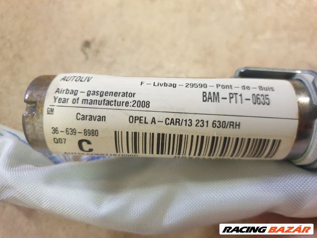 Opel Astra H Caravan Jobb függönylégzsák  13231630 3. kép