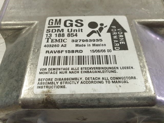 Opel Astra H Légzsák elektronika GS 13188854 3. kép