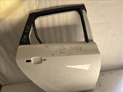 13701 Opel Astra J Sedan Jobb hátsó Ajtó Fehér 4 ajtós