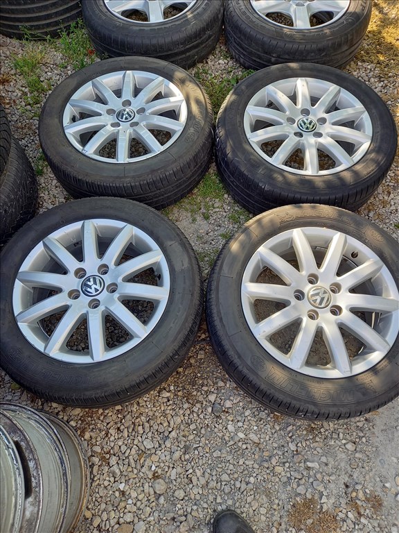  VW Touran/ Golf mk5 gyári alu 6,5x16 5x112 205/55R16 michelin nyárival Sxx2 1. kép