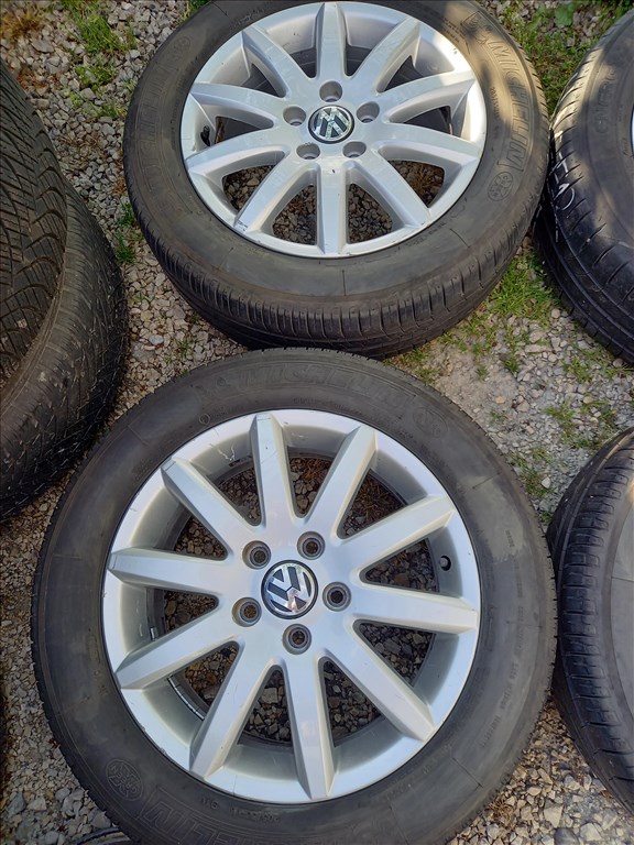  VW Touran/ Golf mk5 gyári alu 6,5x16 5x112 205/55R16 michelin nyárival Sxx2 2. kép