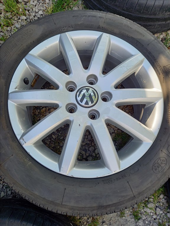  VW Touran/ Golf mk5 gyári alu 6,5x16 5x112 205/55R16 michelin nyárival Sxx2 3. kép