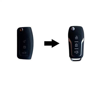 Ford Focus Mondeo Fiesta Kuga Galaxy C-Max B-Max S-MAX Fusion kulcs módosított bicskakulcs átalakító