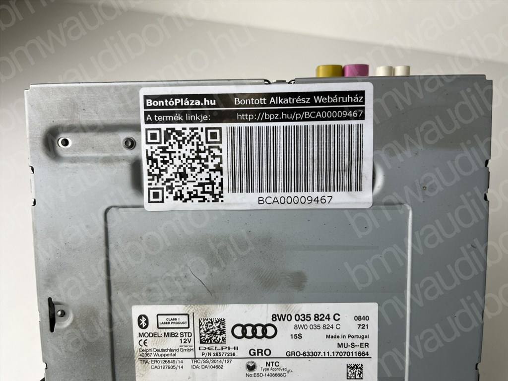 AUDI A4 B9 (8W2, 8WC) Navigáció vezérlőegység/modul (8W0035824C) 3. kép