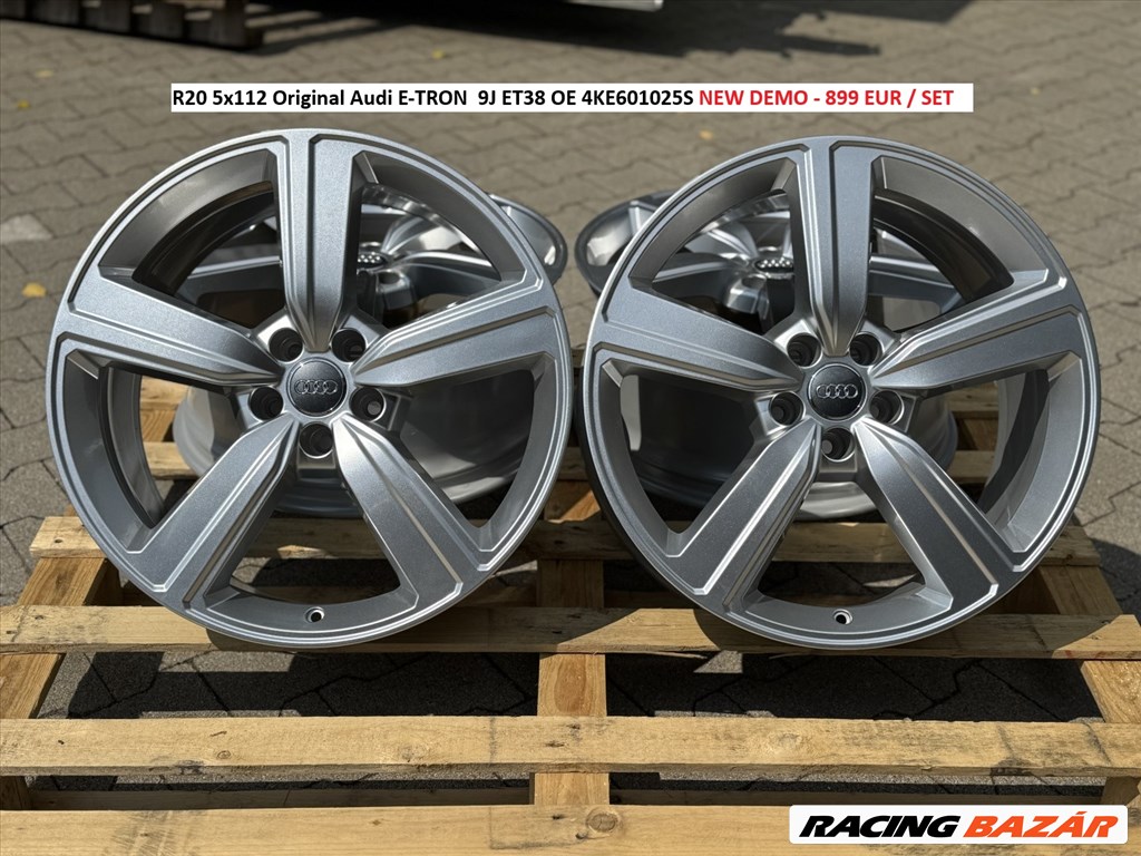 R20 5x112 Original Audi E-TRON  9J ET38 új demo gyári alufelnik felnik 1. kép