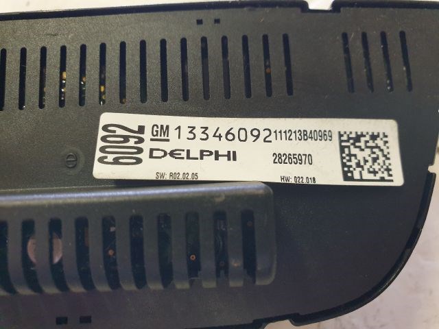 Opel Astra J Fűtéskapcsoló  13346092 3. kép