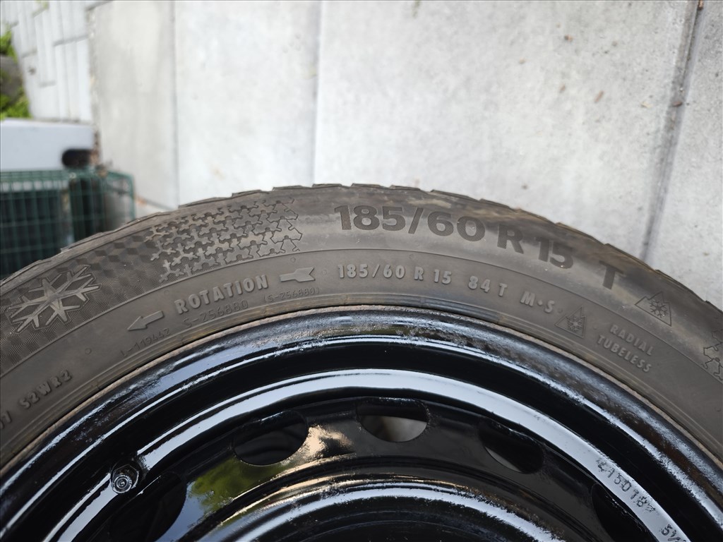  TOYOTA YARIS TÉLI GARNITURA ELADÓ!  CONTINENTAL WINTERCONTACT GUMIKKAL! 4x100 R15"  4. kép