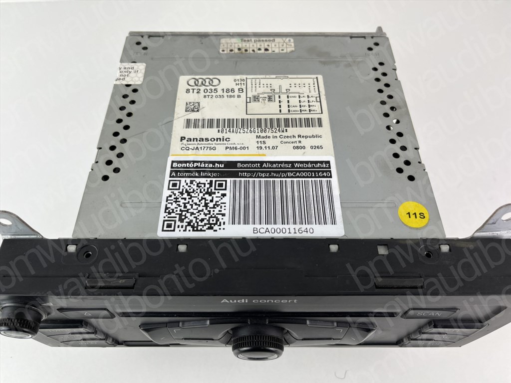 AUDI A4 B8 (8K2) HiFi Audio hangvezérlő egység (Rádió / CD) (8T2035186B) 3. kép