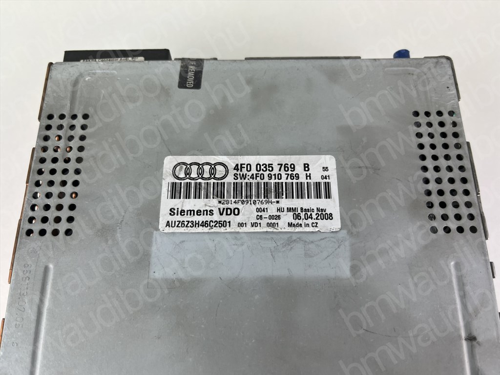 AUDI A6 C6 (4F2) Navigációs fejegység (4F0035769B) 2. kép