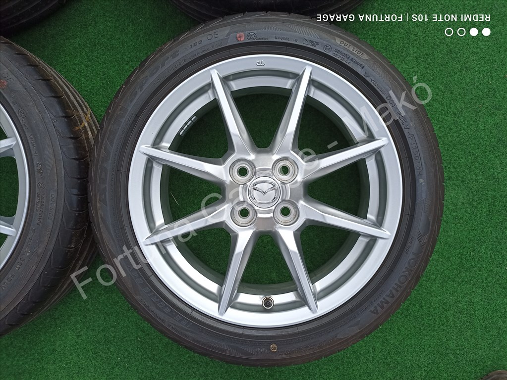 4x100 16" Mazda újszerű nyári kerékgarnitúra 4. kép