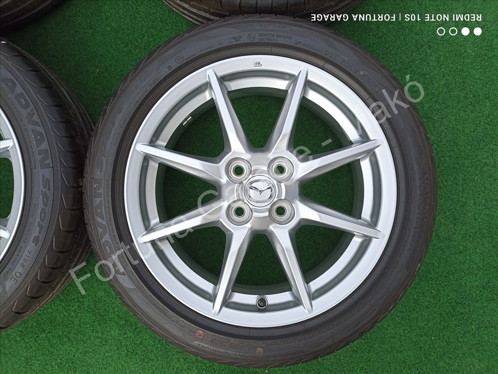 4x100 16" Mazda újszerű nyári kerékgarnitúra 6. kép