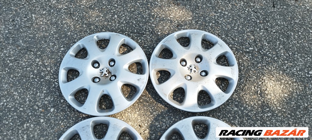 Peugeot Partner, 307, 207 stb gyári 15" dísztárcsa szett szép állapotban eladó!  9637630680 2. kép