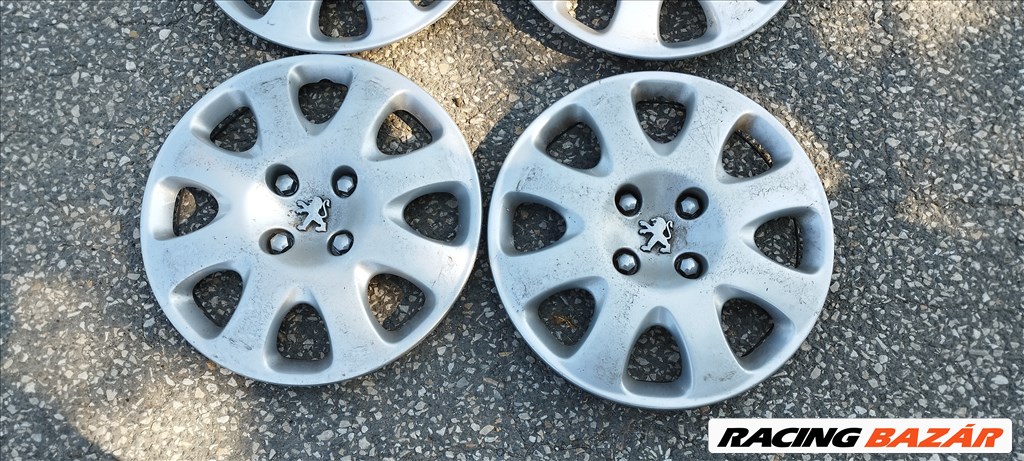 Peugeot Partner, 307, 207 stb gyári 15" dísztárcsa szett szép állapotban eladó!  9637630680 3. kép