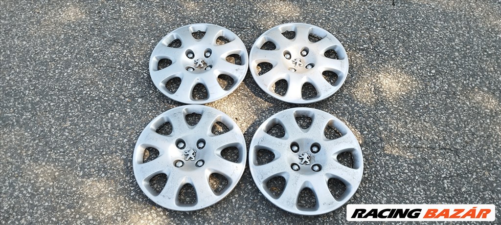 Peugeot Partner, 307, 207 stb gyári 15" dísztárcsa szett szép állapotban eladó!  9637630680 1. kép